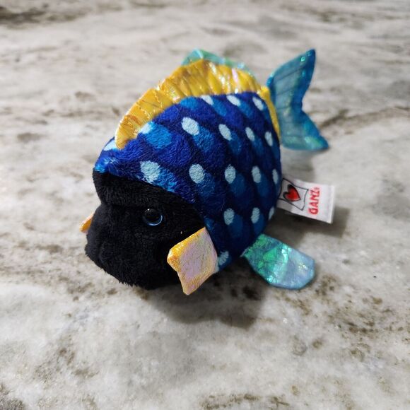 Ganz Webkinz Lil' Kinz Blue Triggerfish Stuffed Animal - No Code. - Picture 2 of 5